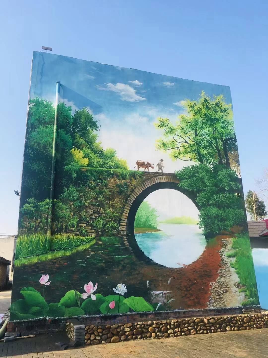 云南普洱酒店壁画背景墙彩绘公司 刚更新2022