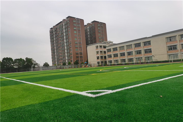 洛阳小型足球场塑料草坪安装方法